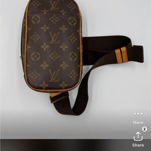Louis Vuitton Brown Monogram Belt Bag Gange UNISEX
No Dust Bag 
Have Entrupy COA